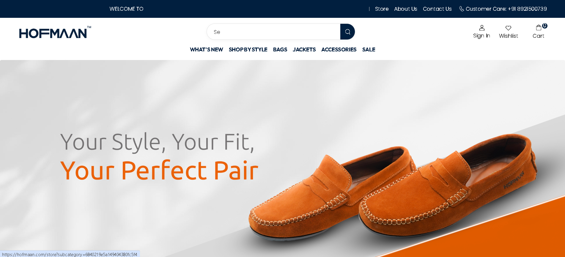 HOFMAAN – Premium Leather Products E-commerce Website 
