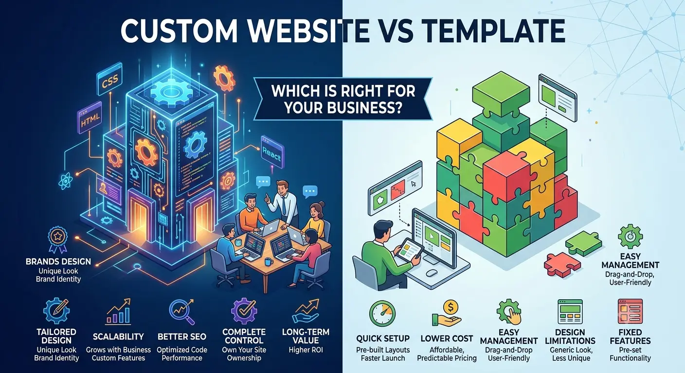 Custom Website vs Template: Which Is Right for Your Business?