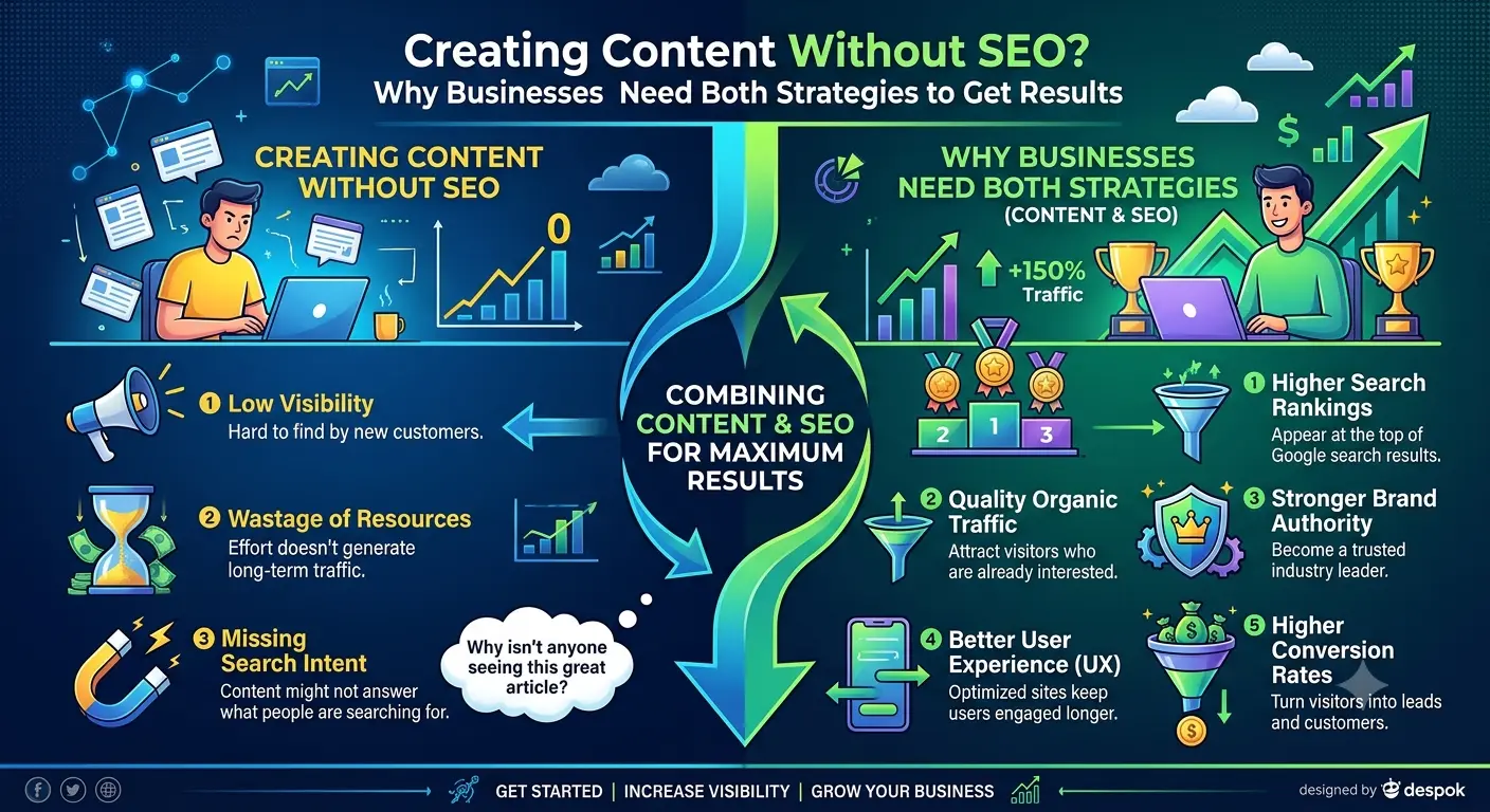 Creating Content Without SEO? Why Businesses Need Both Strategies to Get Results